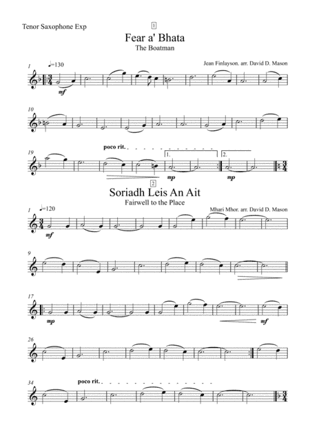 Five Scottish Gaelic Airs (arr. David D. Mason)