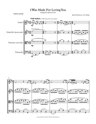 I Was Made For Loving You (arr. Sherry Lewis)