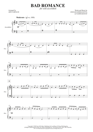 Bad Romance (arr. Art.o Artaud)