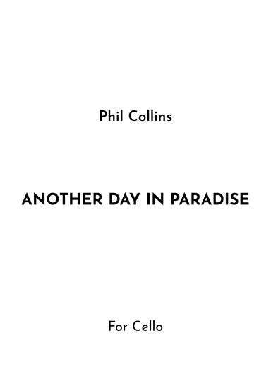 Another Day In Paradise (arr. Jireh J.)