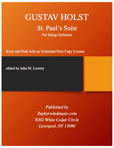 St. Paul's Suite for String Orchestra (arr. John Laverty)