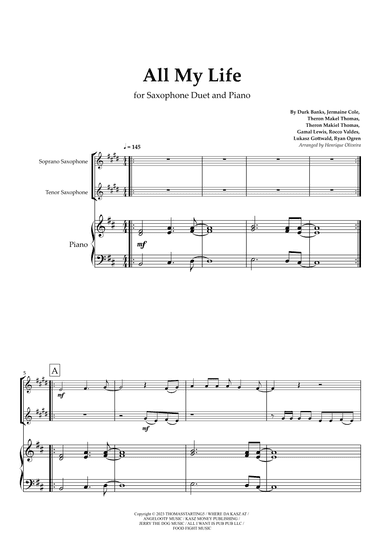 All My Life (arr. Henrique Oliveira)