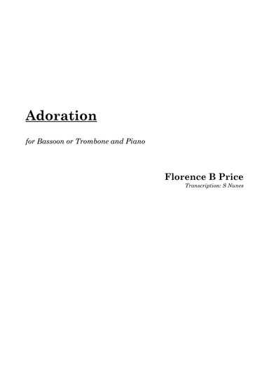 Adoration (arr. Steven Nunes)