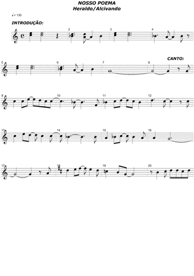 Nosso Poema  estilo musical rock.