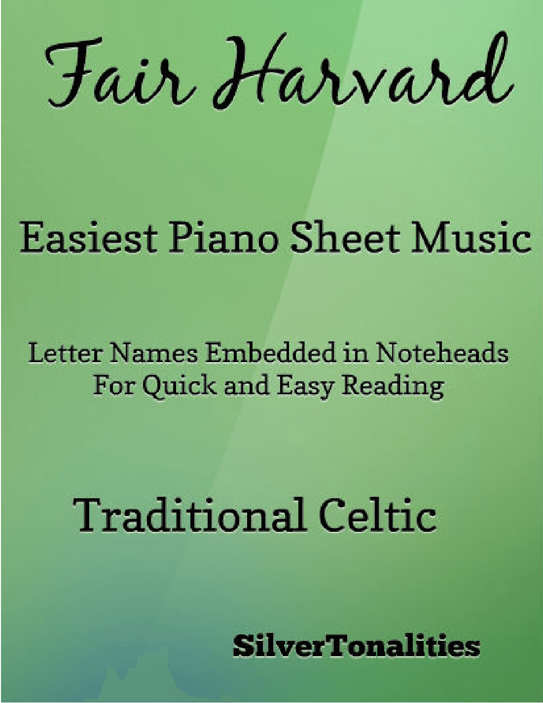 Fair Harvard Easy Piano Sheet Music (arr. SilverTonalities)
