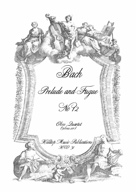 Prelude and Fugue No. 12 arr. Oboe Quartet (arr. A.  L. Wyver)