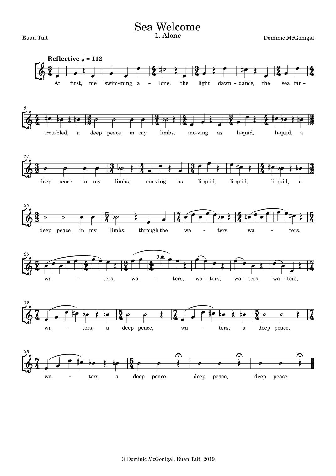 Sea Welcome (SSSS, Tin Whistle)