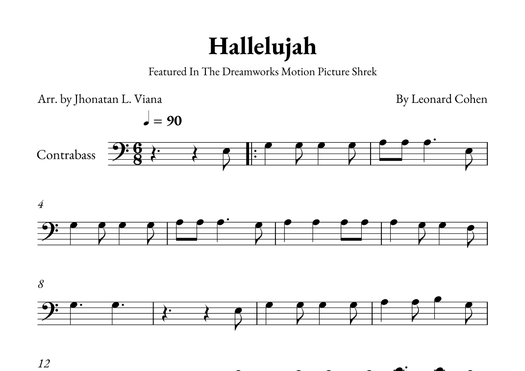 Hallelujah (arr. Jhonatan Lucio Viana)