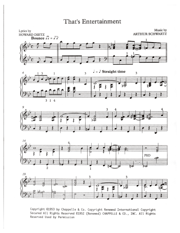 That's Entertainment (arr. Robert Blond)