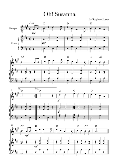 Oh! Susanna (arr. Glauco Fernandes)