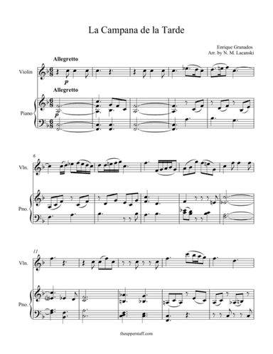 La Campana de la Tarde (arr. Nick Lacanski)