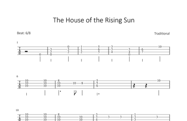 The House of the Rising Sun (arr. Bettina Schipp)