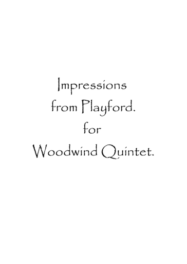 Impressions from Playford (arr. Spence Bundy)