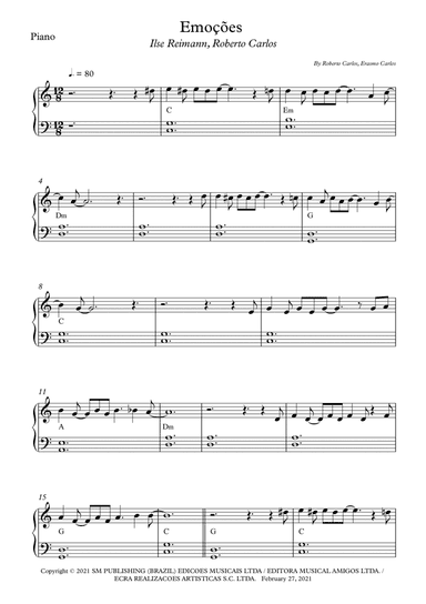 Emocoes (arr. Wesley S. SIlva)