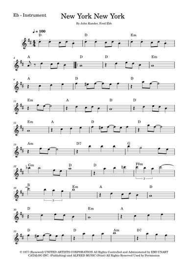 Theme From "new York, New York" (arr. Fabio Eduardo de Oliveira)