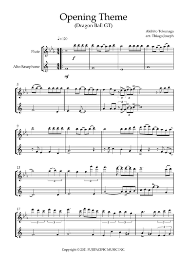Dragon Ball Gt (arr. Thiago Joseph)