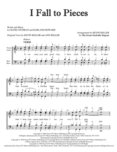 I Fall To Pieces (arr. Kevin Keller)