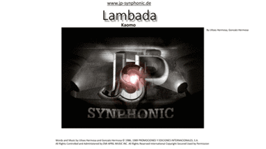 Llorando Se Fue (la Lambada) (arr. J.P.-Synphonic)