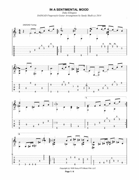 In A Sentimental Mood (arr. Sandy Shalk)