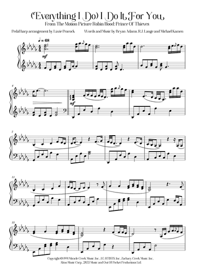 (Everything I Do) I Do It For You (arr. Lizzie Peacock)