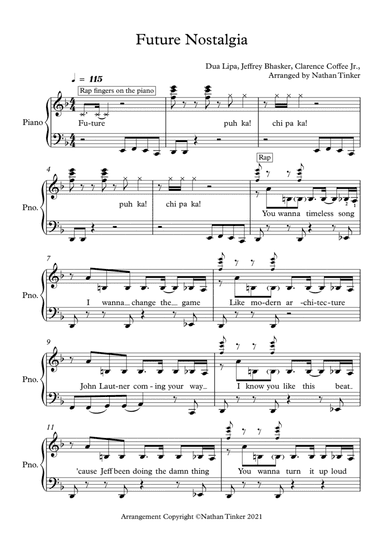 Future Nostalgia (arr. Nathan Tinker)