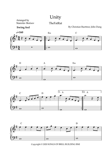 Unity (arr. Stanislav Borisov)