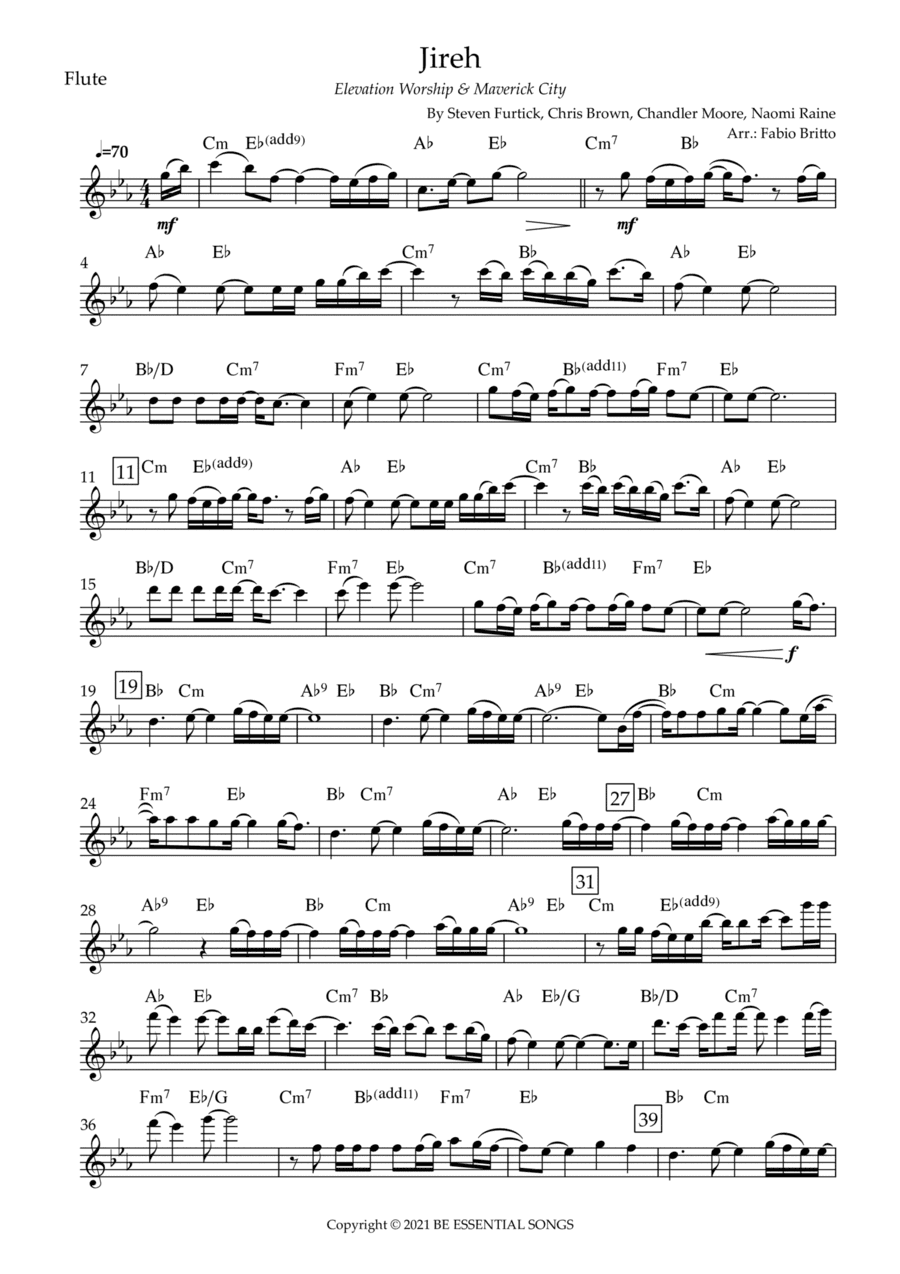Jireh (arr. Fabio Britto)