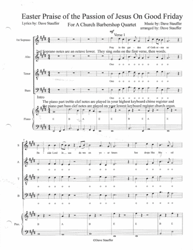 Easter Praise of the Passion of Jesus on Good Friday