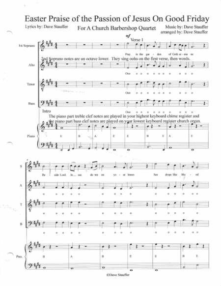 Easter Praise of the Passion of Jesus on Good Friday