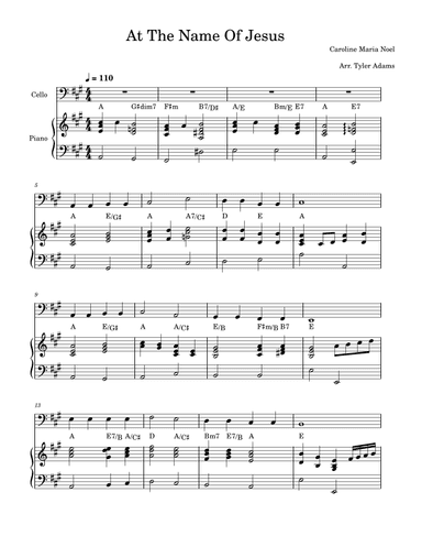 At The Name Of Jesus (arr. Tyler Adams)
