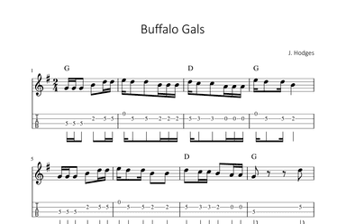 Buffalo Gals (arr. songbooks.info)
