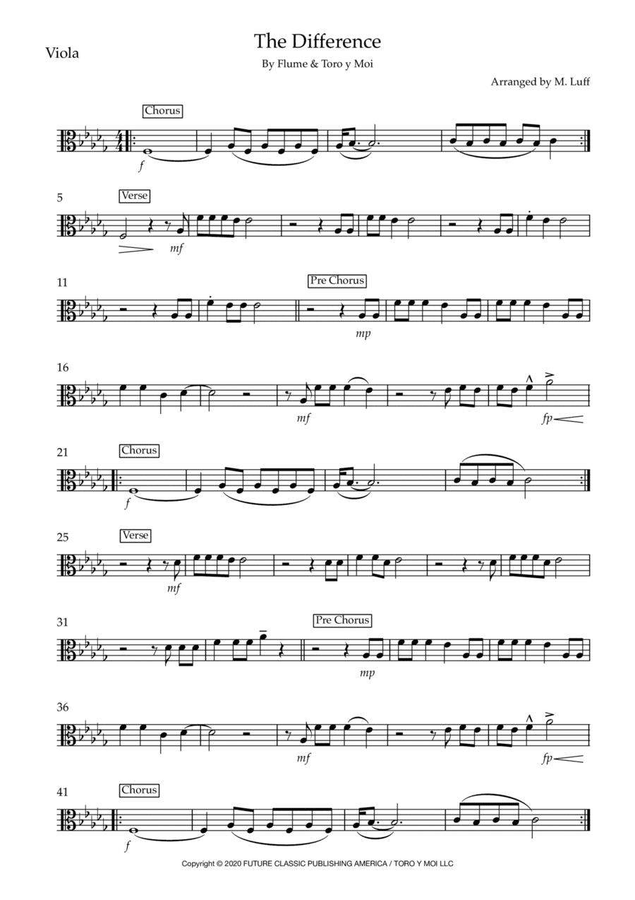 The Difference (arr. Matt Luff)
