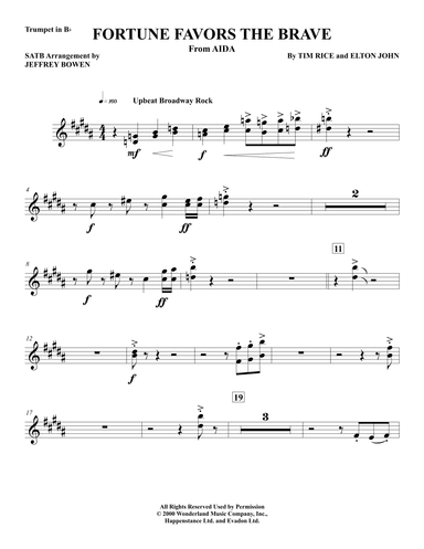 Fortune Favors The Brave (arr. Jeffrey Bowen)