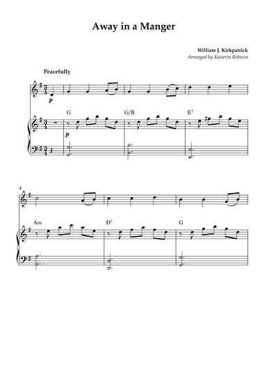 Away in a Manger (arr. Kaiserin Rebecca)