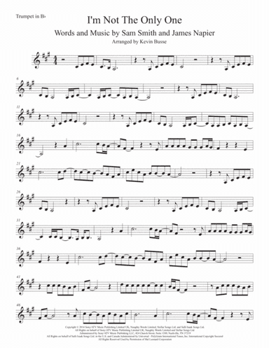 I'm Not The Only One (arr. Kevin Busse)