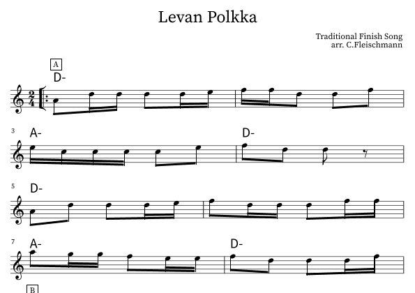 Levan Polkka (arr. Christoph Fleischmann)