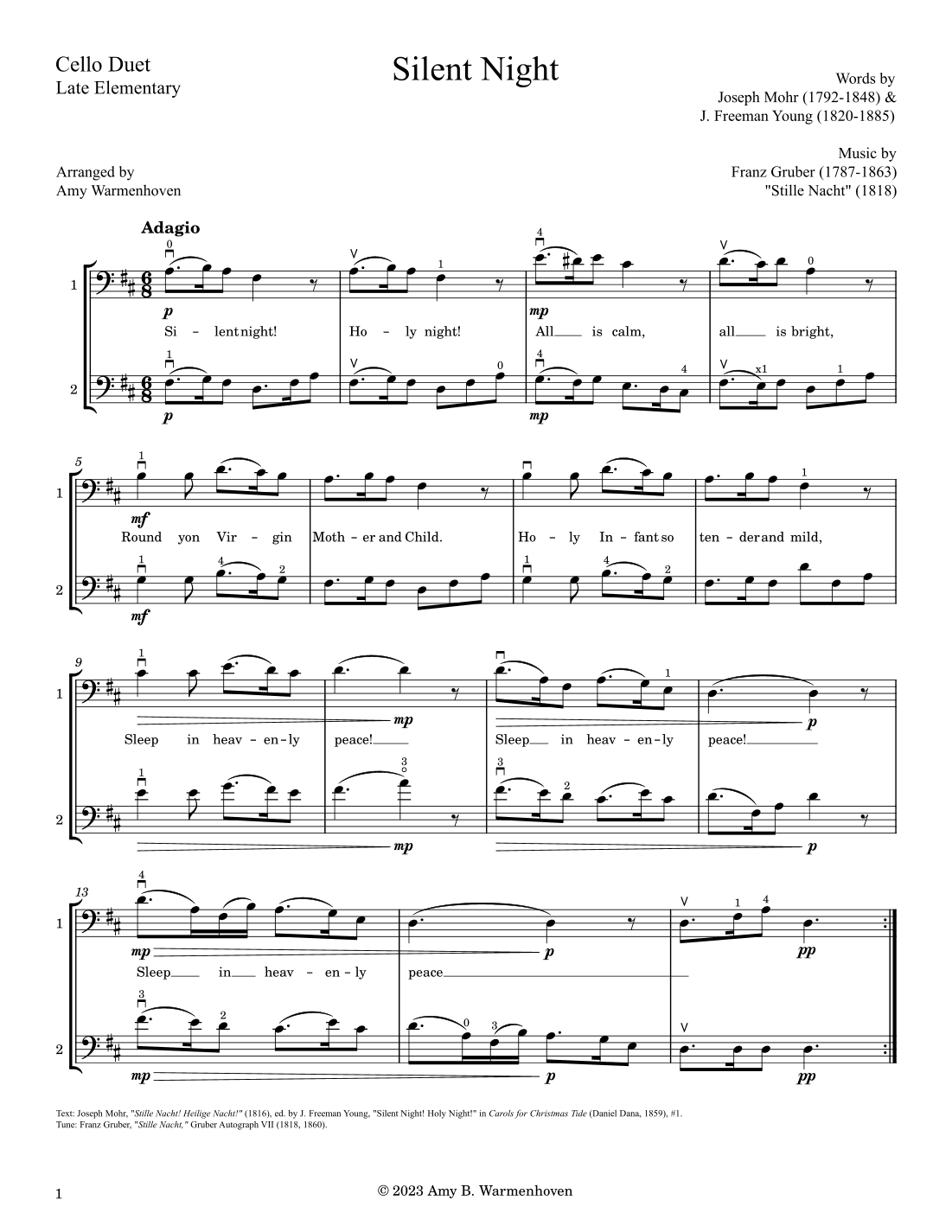 Silent Night (arr. Amy Warmenhoven)