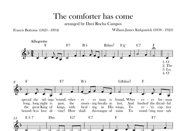 The comforter has come (arr. Davi Rocha Campos)