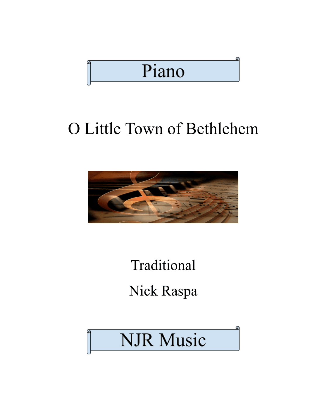O Little Town Of Bethlehem (arr. Nick Raspa)