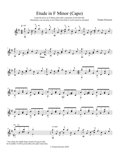Etude in F Minor (Capo)