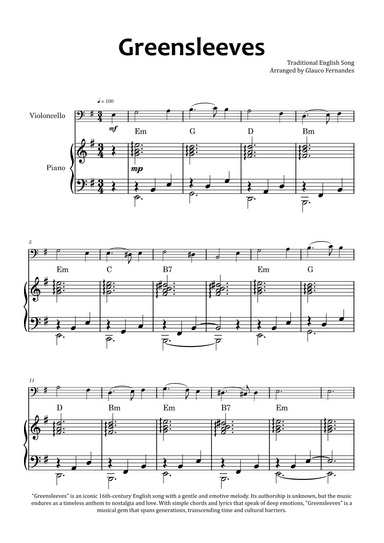 Greensleeves (arr. Glauco Fernandes)