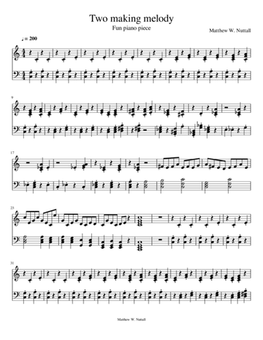 Two Making Melody