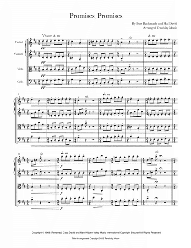 Promises, Promises (arr. Tensivity Music)