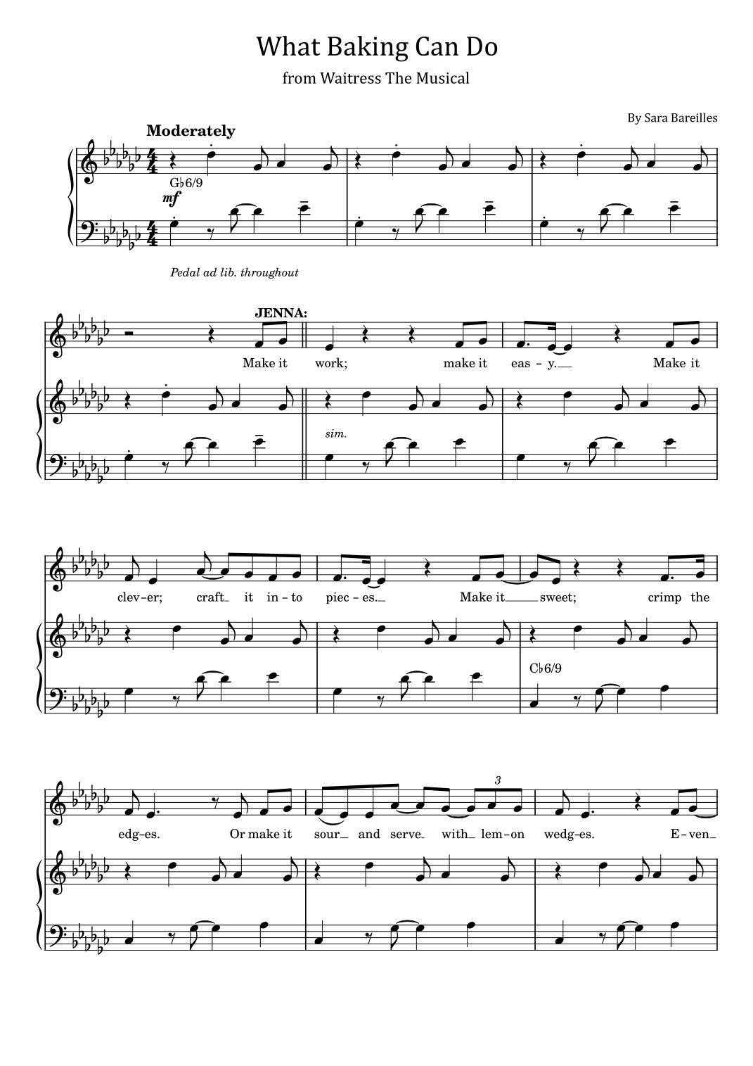 What Baking Can Do (arr. poon)