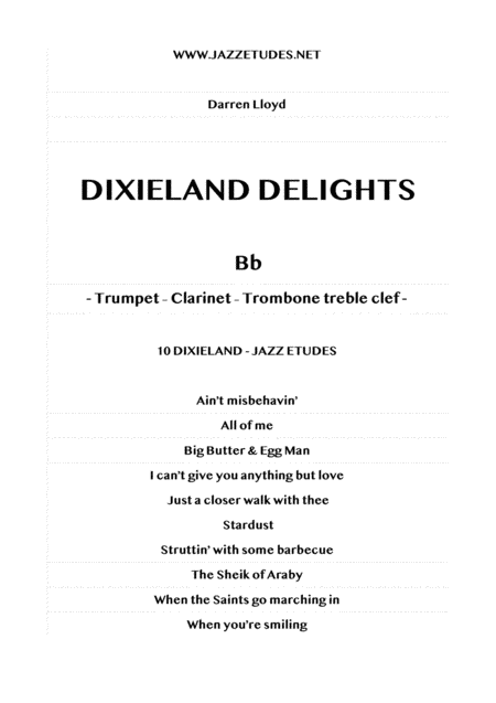 Jazz trumpet - Dixieland delights - 10 jazz etudes