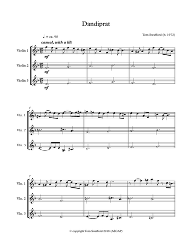 Dandiprat for three violins
