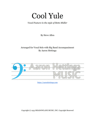 Cool Yule (arr. Aaron Hettinga)
