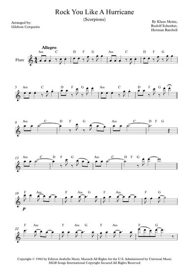 Rock You Like A Hurricane (arr. Gildson Cerqueira)