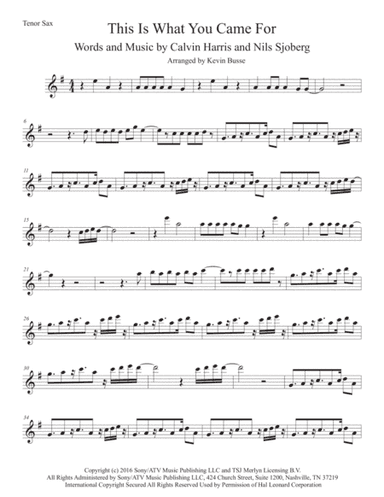 This Is What You Came For (arr. Kevin Busse)