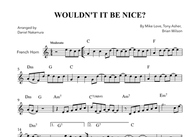 Wouldn't It Be Nice (arr. Daniel Nakamura)